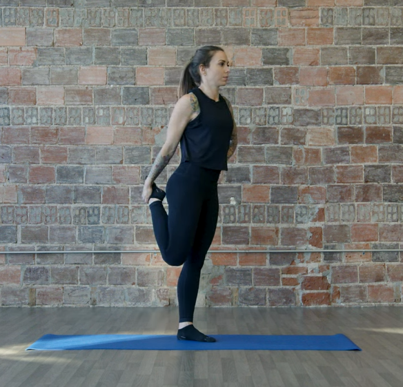 Quad Stretch demonstration